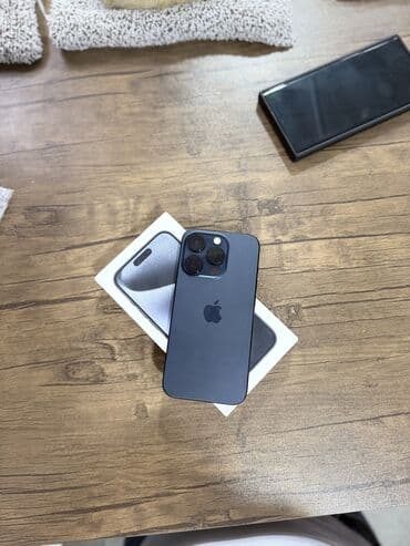 Apple iPhone: IPhone 15 Pro, 128 GB, Blue Titanium, Zəmanət, Sənədlərlə