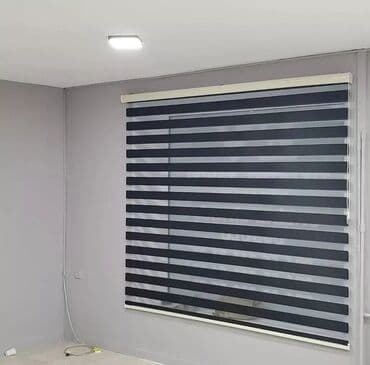 Ev üçün digər mallar: Zebra günəşlik pərdə - İkiqat zolaqlı (şəffaf və sıx toxuma) — 2