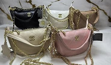 Zəncirli çiyin çantaları – çoxrəngli kolleksiya - Model: quilted