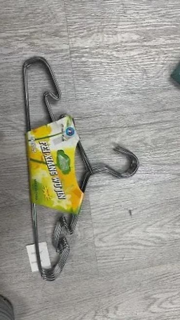 tekstil stul uzlukleri: Metal asılqan dəsti – 6 ədəd - Material: möhkəm metal tel - Rəng — 6
