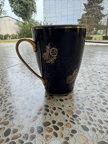 Fincanlar, rəng - Qara, Keramika, 1 əd