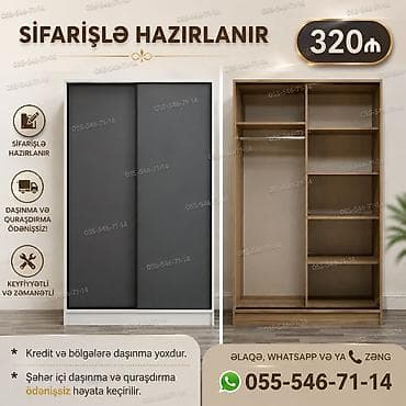 skafi: Qarderob dolab paltar skafi wkaf shkaf wifaner shifoner sifonyer — 1