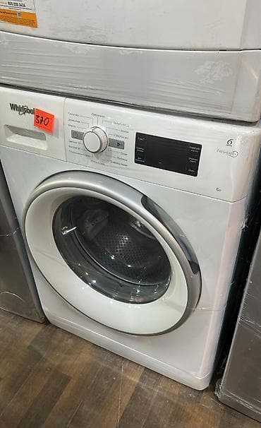 Paltaryuyan maşın Whirlpool, 8 kq, Avtomat, Qurutmasız, Kredit yoxdur