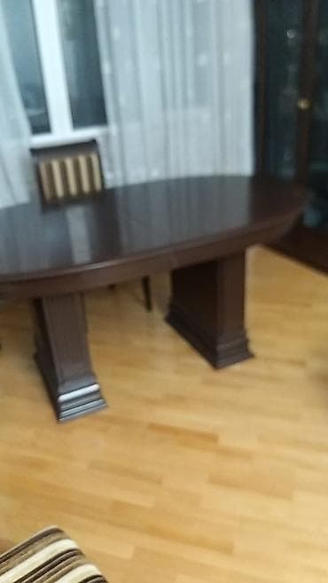 Qonaq masası, Açılan, Taxta, Oval masa