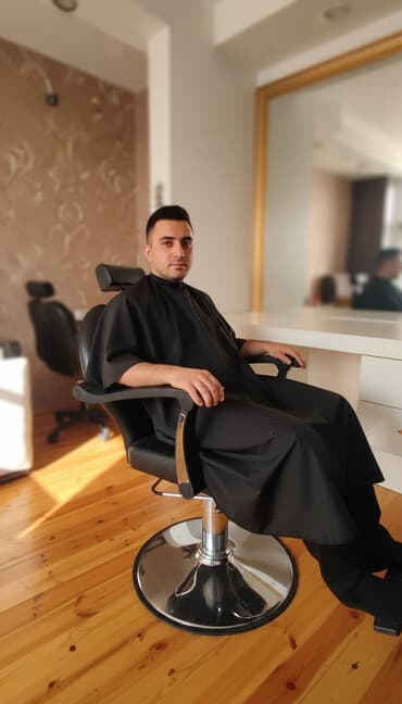 bərbər kreslosu satılır: Salonda istifadə üçün mebel və avadanlıq dəsti - Bərbər/stilist — 1