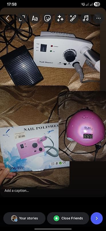 Peşəkar manikür dəsti Komplekt: - Nail Master frez aparatı – sürət