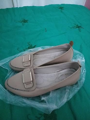 loafer: Ölçü: 37, rəng - Bej, İşlənmiş — 1