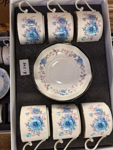 набор художника: Чайный набор, цвет - Белый, Фарфор, 6 персон — 3