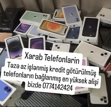 telefon temiri merkezi: Xarab, bloklanmış və ya işlək vəziyyətdə olmayan telefonların alışı — 1