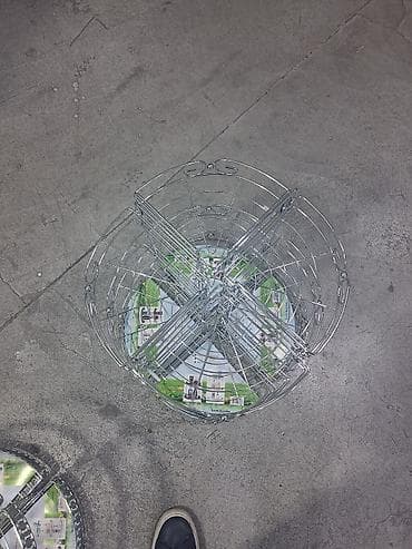 kunc dolablar: Mətbəx dolabı üçün 2 mərtəbəli fırlanan künc səbəti (Lazy Susan tipli) — 1