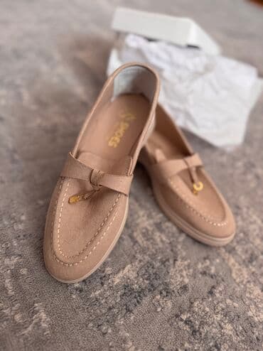 Makasin və loferlər: Ölçü: 36, rəng - Bej, Yeni — 3