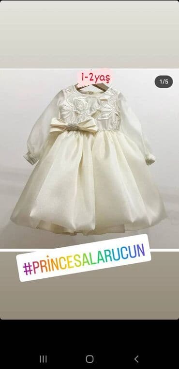 qizlar ucun toy paltarlari: 1-2 yas princesalar ucun mohtesem don. 1defe fotosessiyaya geyinilib — 1