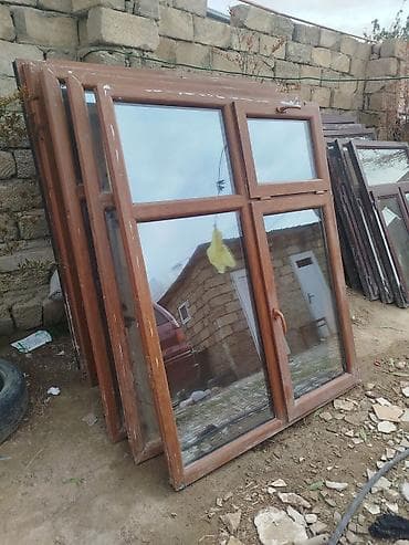 Окна: Plastik pəncərə və balkon/qapı blokları - Material: PVC profil, ağac — 2