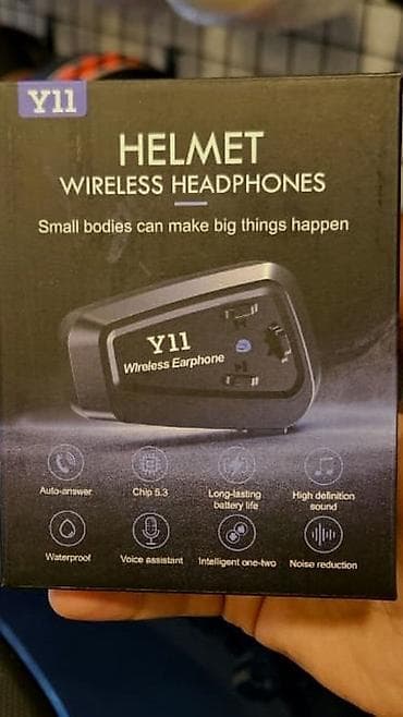 Qulaqcıqlar: Y11 Helmet Wireless Headphones – Dəbilqə üçün simsiz qulaqcıq/interkom — 1