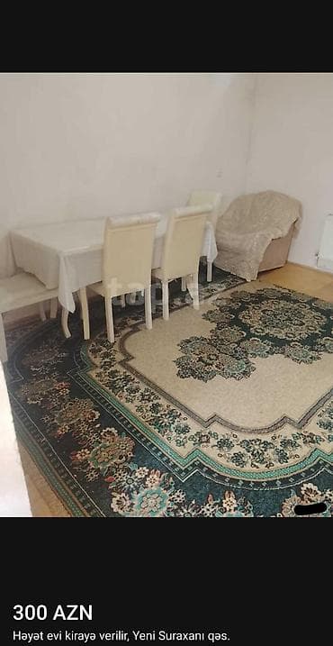 Kirayə həyət evi – Yeni Suraxanı qəsəbəsində 2 otaqli,əşyali orta