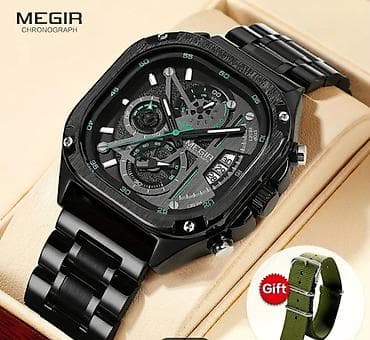 aqlı sahat: MEGIR Chronograph kişi qol saatı - Brend: MEGIR - Funksiyalar — 4