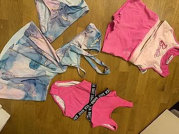 Qadın/Gənc qızlar üçün yay geyim dəsti - 1 ədəd mavi-bənövşəyi mərmər