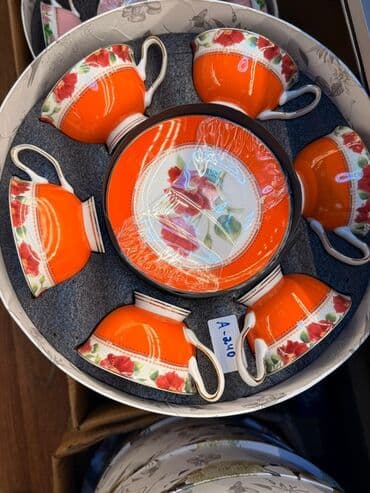 набор художника: Чайный набор, цвет - Белый, Фарфор, 6 персон — 16