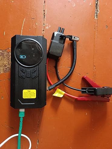 teker kompressoru: Multifunksional portativ avto-gadjet: kompressor + start booster + — 4