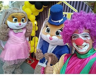 Fişənglər şousu: Şən Klounlar 🤡 3 Metrəlik Panda 🐼 Köpük-Alov-Şar şou 🎈 Led Robot — 3