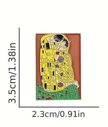 Çantalar: Emaye nişan – “Öpüş” mövzulu - Dizayn: Rəngli emaye ilə işlənmiş — 5