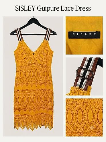 gupur: SISLEY Guipure Lace Dress - Brend: SISLEY - Model: Guipure dantelli — 1