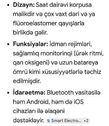 iphone 11 pro 128: İşlənmiş, Smart saat, Huawei, Аnti-lost, rəng - Gümüşü — 3