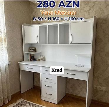 Düz masa, Stulsuz, Polkalı, Siyirməli, Sadə laminat