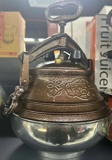 şor: Dəmir tökmə ənənəvi qapaqlı balıq bişirən qab (qazan-kazan) Tökmə — 2