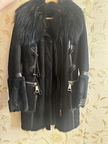 Шуба, M, цвет - Черный