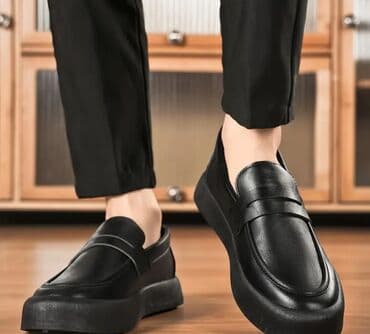 Kişi loafer ayaqqabısı – klassik dizayn, modern rahatlıq - Rəng: qara