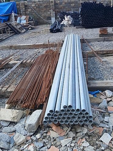 Məhsul: Tikinti üçün metal və plastik borular, armatur şəbəkələri və