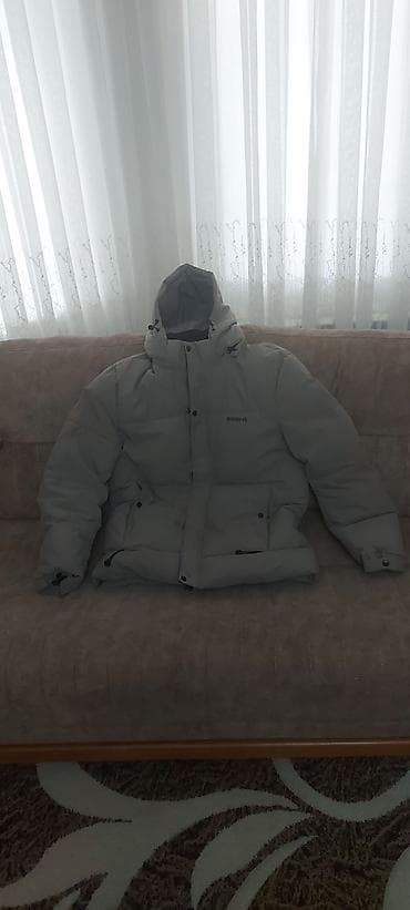 Qışlıq kişi gödəkçəsi – boz rəng - Brend yazısı: “Antchu-FS” (sinə