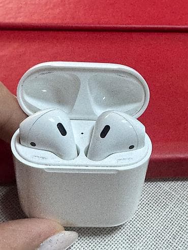 eirpods: İşlənmiş Simsiz (Bluetooth) Qulaqcıqlar, Apple, rəng - Ağ — 2