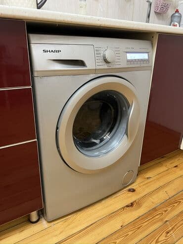 maşın üçün manitor: Paltaryuyan maşın Sharp, 8 kq, İşlənmiş, Avtomat, Qurutma var, Kredit yoxdur — 2
