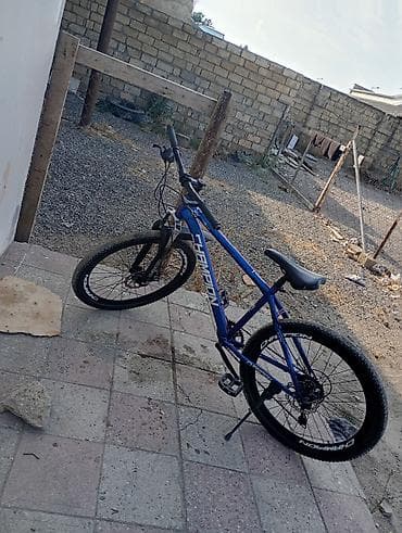 velsiped: Champion markalı velosiped. Mavi rəngli çərçivəyə malikdir və — 2