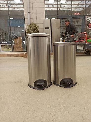 Tullantı qabları: Pedallı zibil qutuları – fərqli ölçü və dizaynlarda - Material — 4