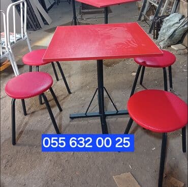 bar oturacaqi: Bar masası, Yeni, Açılmayan, Laminat, Kvadrat masa — 6