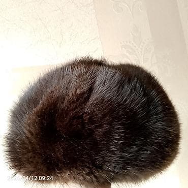 xəz: Təbii xəz papaq - Material: qalın, sıx tük quruluşlu təbii xəz - — 2