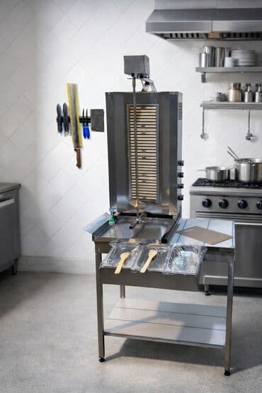 donər stolu: Elektrik, 4 gözlü, Bıçaq ilə — 1