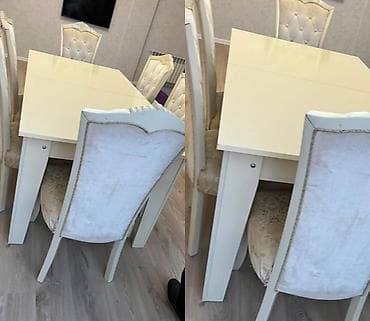 dirnaq masa: SevaneMasa dəsti satılır 250₼.6 oturacaqlıdı masa açılır yığılır Ünvan — 1