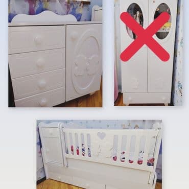 Oğlan və qız üçün, İşlənmiş, Təknəfərlik çarpayı, Komod