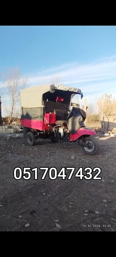 Üç təkərli yük daşıma motosikleti (motoblok/triportyor) - Ön hissəsi