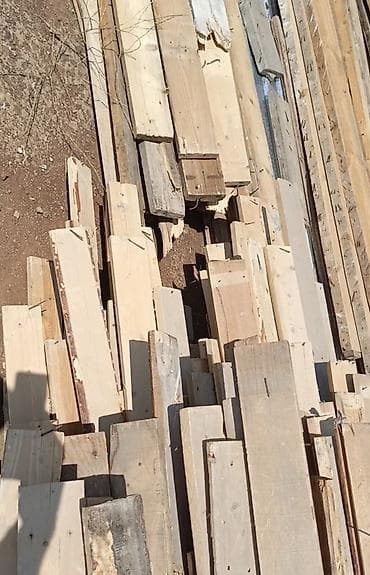 Tikinti materialları dəsti - Taxta lövhələr və latalar: müxtəlif en — 2