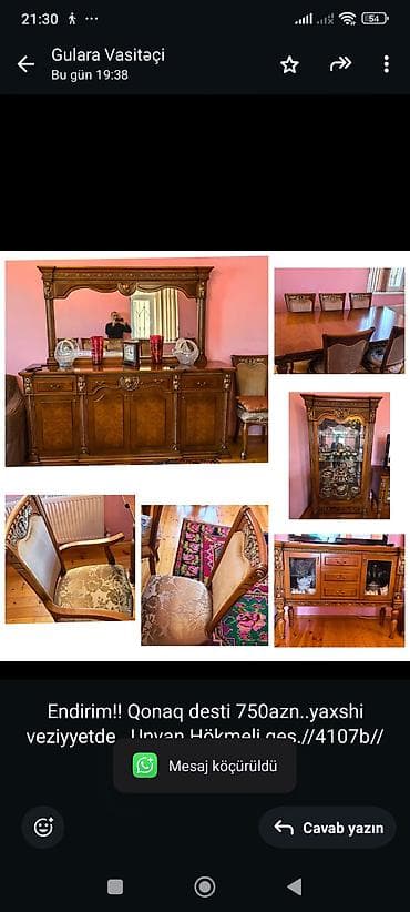 Endirim!! Qonaq desti 750azn. yaxshi veziyyetde. Unvan Hökmeli — 1