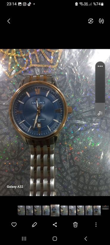 kişi üçün qolbaq: İşlənmiş, Qol saatı, NaviForce, rəng - Ağ — 2