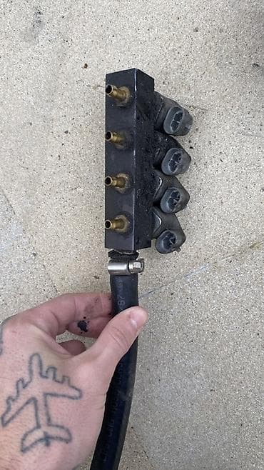 qaz çəni: LPG/CNG 4 çıxışlı injektor reyli (solenoid blok) - 4 ədəd elektrikli — 4