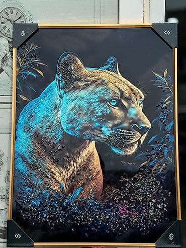 dorika muncuq: Məhsul: Bədii dekorativ tablo dəsti – heyvan temalı 3D effektli — 1