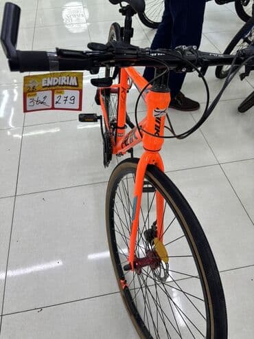 Электротранспорт: Şəhər tipli velo – parlaq narıncı rəng, nazik təkərlər və yüngül — 3