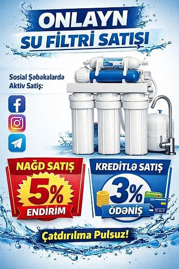 Техника для напитков: Onlayn su filtri satışı Məhsul: Mətbəx üçün çoxmərhələli (RO tipli) — 1